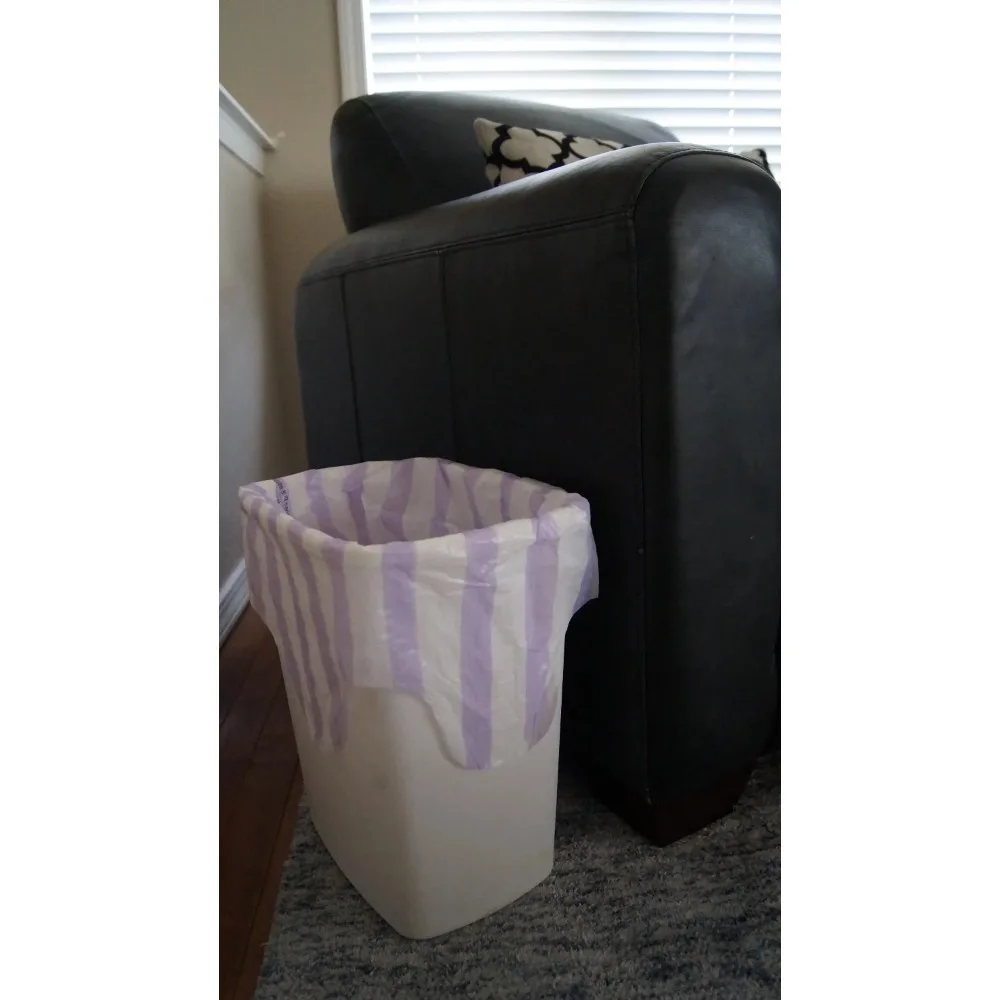 

Small Trash Bags, 4 Gallon, 40 Bags (Lavender Scent)