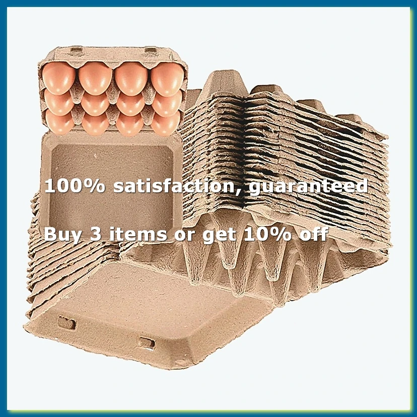 20 Pack Egg Cartons, Paper Pulp Square Egg Cartons Eggs
