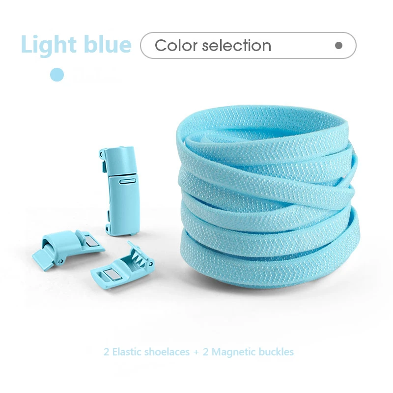 Magnetverschluss-Schnürsenkel ohne Bänder, bunte elastische Schnürsenkel, Sneakers, ohne Krawatte, Schnürsenkel für Kinder und Erwachsene, flache Schnürsenkel, Gummibänder