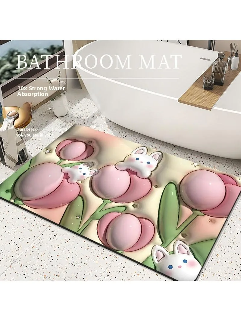 

Влагопоглощающий придверный коврик с 3D-эффектом, кухонный коврик, французский и китайский стиль, полиэстер, настраиваемый дизайн