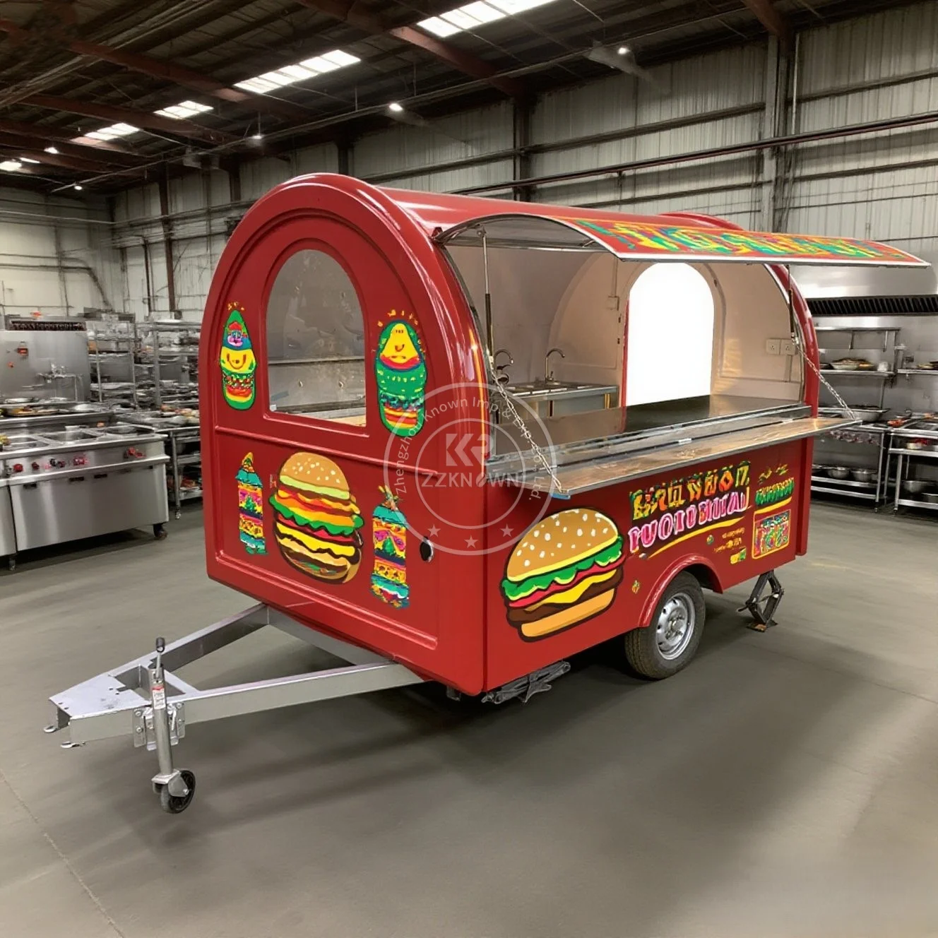 

2025 Customization Stainless Steel Street Fast Food cart Outdoor Coffee Mobile Food Truck Australia Standard