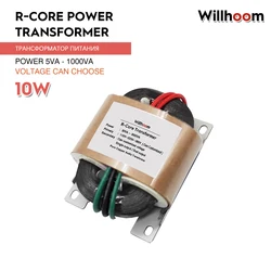 10W R-Core Power Transformer Dual Output 12V-0-12V /15V /18V-0-18V /24V Copper Wire Audio Amplifier Transformer Input 220V 110V