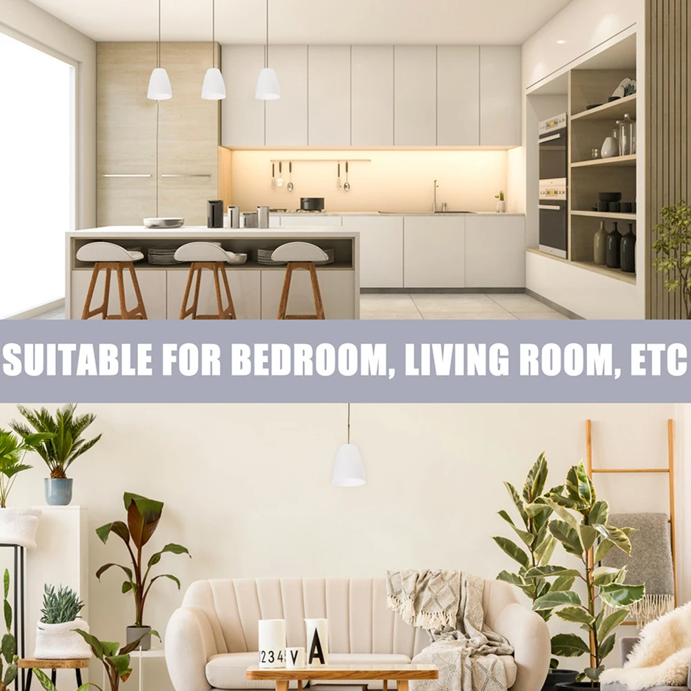 

4pcs Plastic Lampshade White Small Lamp Shades Flat Head 30mm Cover for Home Wall Bulb Light Decor Plastic Lamp Cover