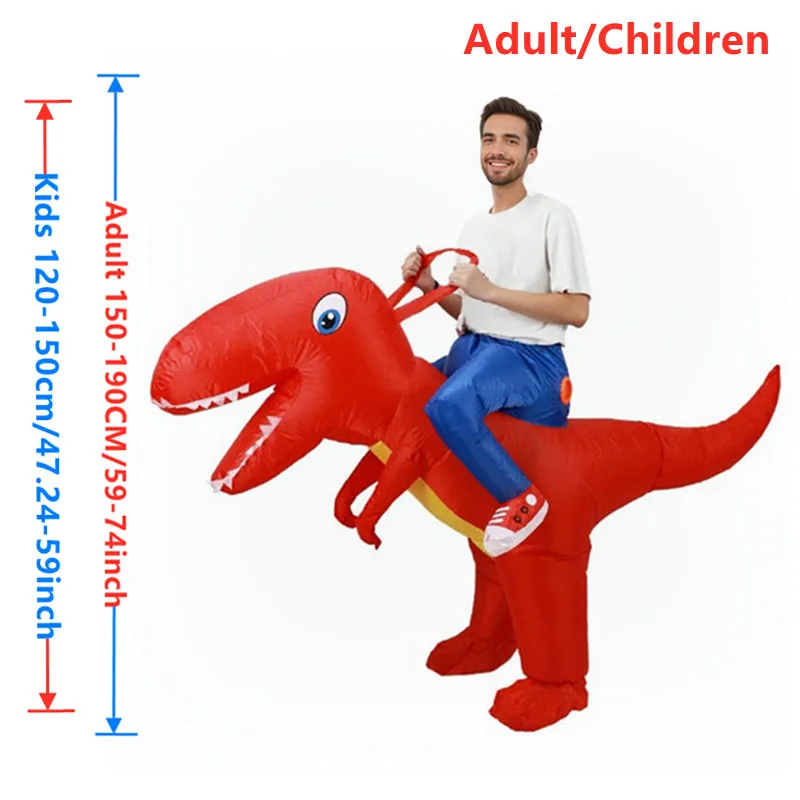 Disfraz Inflable Divertido de Extraterrestre para Adultos y Niños, Traje de Dinosaurio para Niños, Perfecto para Fiestas de Halloween, Navidad y Actuaciones