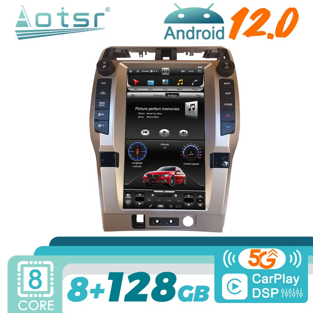 For TOYOTA Land Cruiser Prado 150 2009 - 2015 Android Car Radio Stereo Receiver 2Din Autoradio Multimedia Player GPS Navi Unit