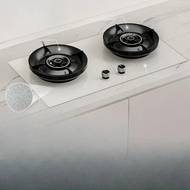 Gas stove Natural gas, light stove White versatile 5.2kw large firepower 72% hot topic effect, stacking flame