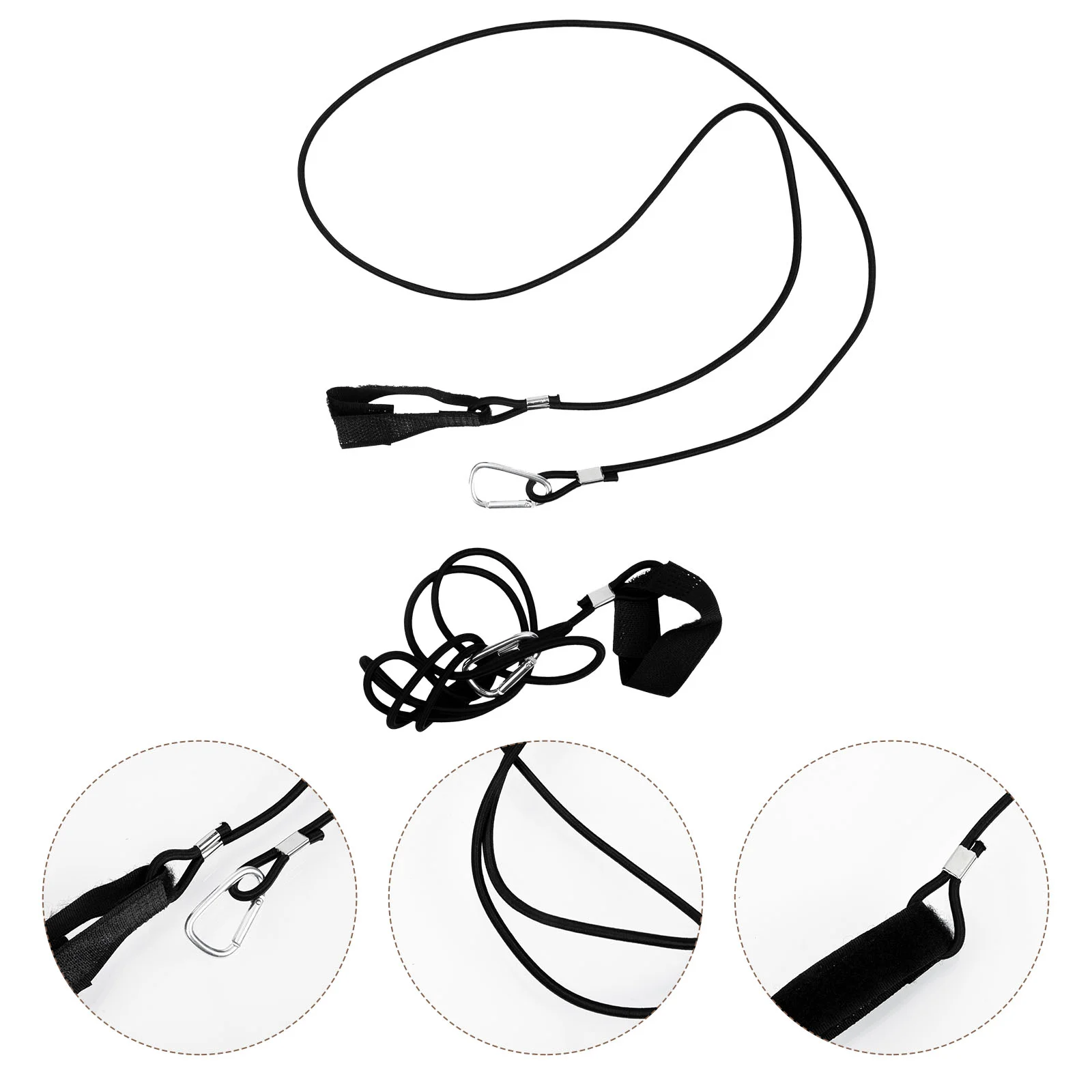 

2 Pcs Grips Kayak Oars Rope Kayaks Paddle Safety Leash Belt Polyester Blend Boat