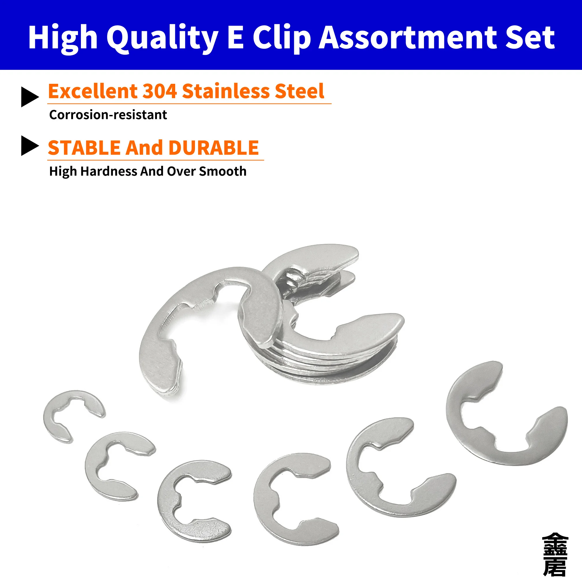 200 قطعة E بحلقة إحكام رمح الخارجية الاحتفاظ مشبك حلقي غسالة 10 حجم الفولاذ المقاوم للصدأ الكربون الصلب بحلقة إحكام غسالة ل رمح Fastene