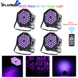 Yifamefly LED Par Spotlight 36 LED Light RGB DMX512 con telecomando per discoteca Stage DJ Party Show Bar Halloween Christma