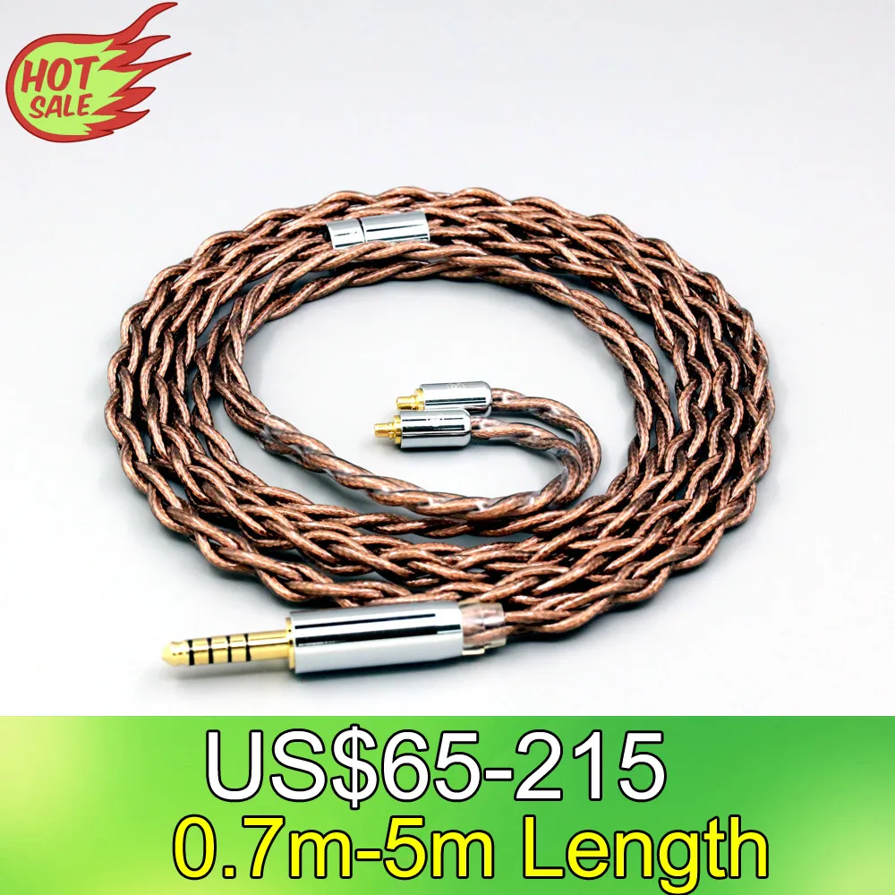 99% 24k Gold 7n Pure Silver Graphene Shield Earphone Cable For Dunu T5 Titan 3 T3 (Increase Length MMCX) 4 cores 1.8 LN008524