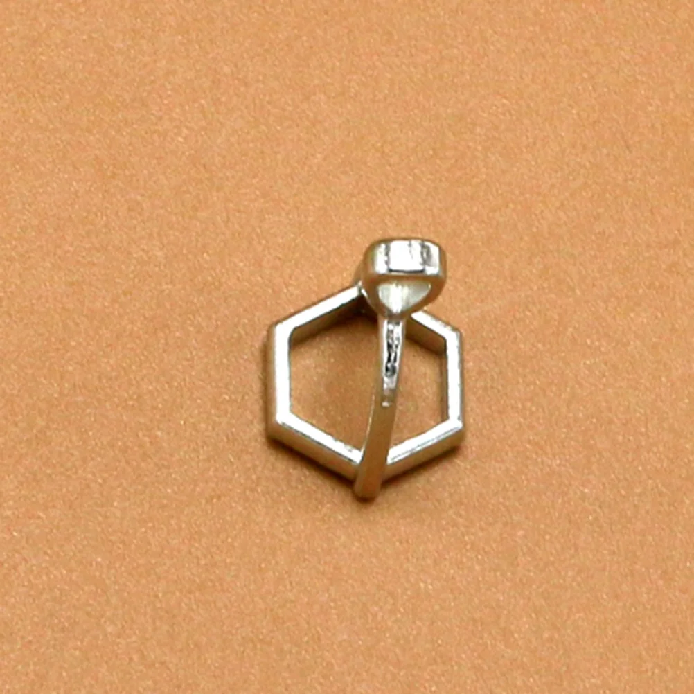 

20Pcs Hexagon Column Pendant Charms DIY Jewelry Making Accessory Necklace Bracelet Silver Alloy Pendant Charm