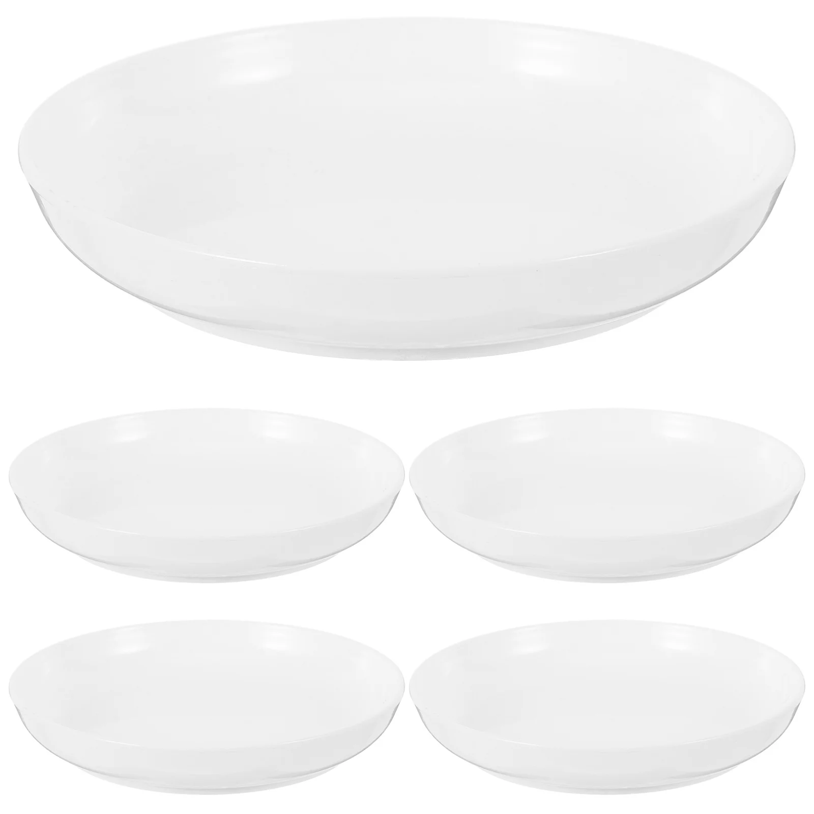 

5Pcs Small Ink Dish Exquisite Calligraphy Brush Holder Functional Water Plate for Artists Beginners Collectors and Office Use