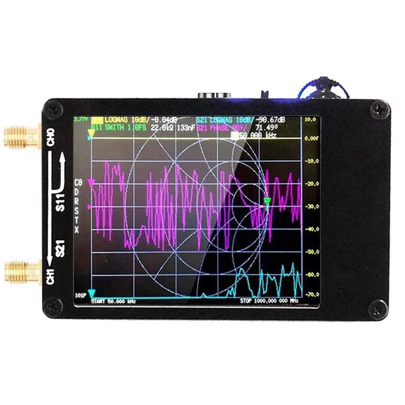 

B84B-2X Upgraded Version Nanovna-H Vector Network Antenna Analyzer 10Khz-1.5Ghz MF VHF UHF With SD Card Slot