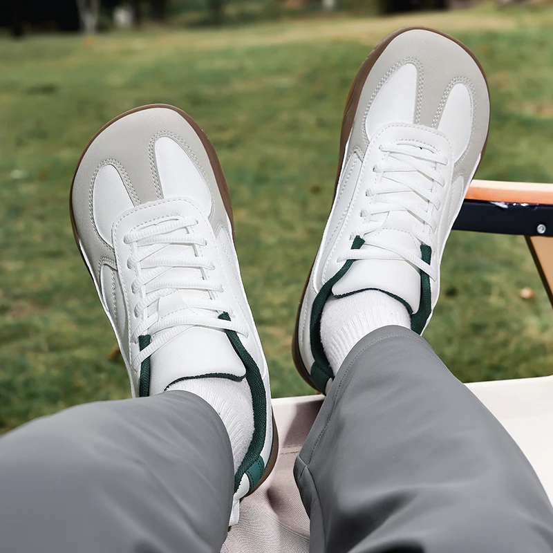 

Fashionable Wear-Resistant Leather Couple Casual Shoes Versatile Color Matching Comfortable Anti Slip Sports Men'S Shoes 36-48