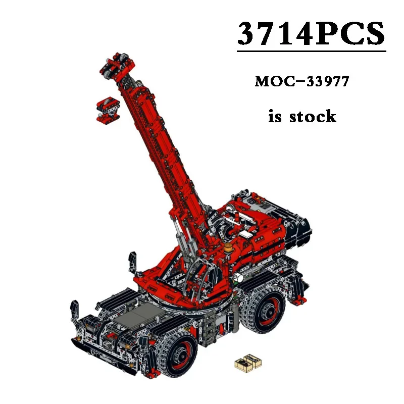 

New MOC-33977 Rough Terrain Crane 42082 Building Block Toys 3714 Pcs Assembly Building Blocks Kids Toys DIY Birthday Gift Gifts