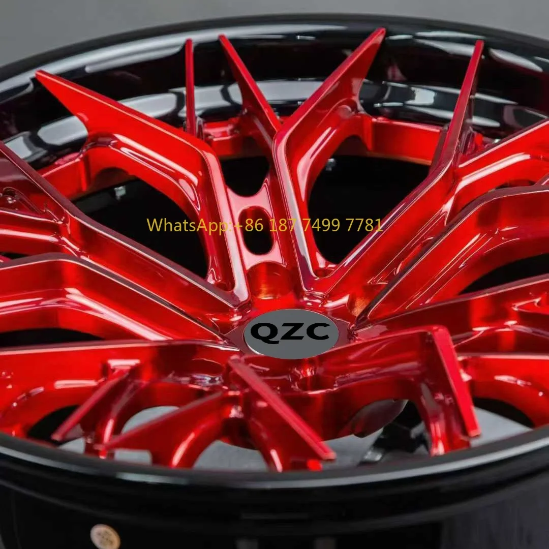 

T6061 Кованые двухсекционные колеса из алюминиевого сплава на заказ Поддержка настройки различных данных и размеров пассажирских автомобилей