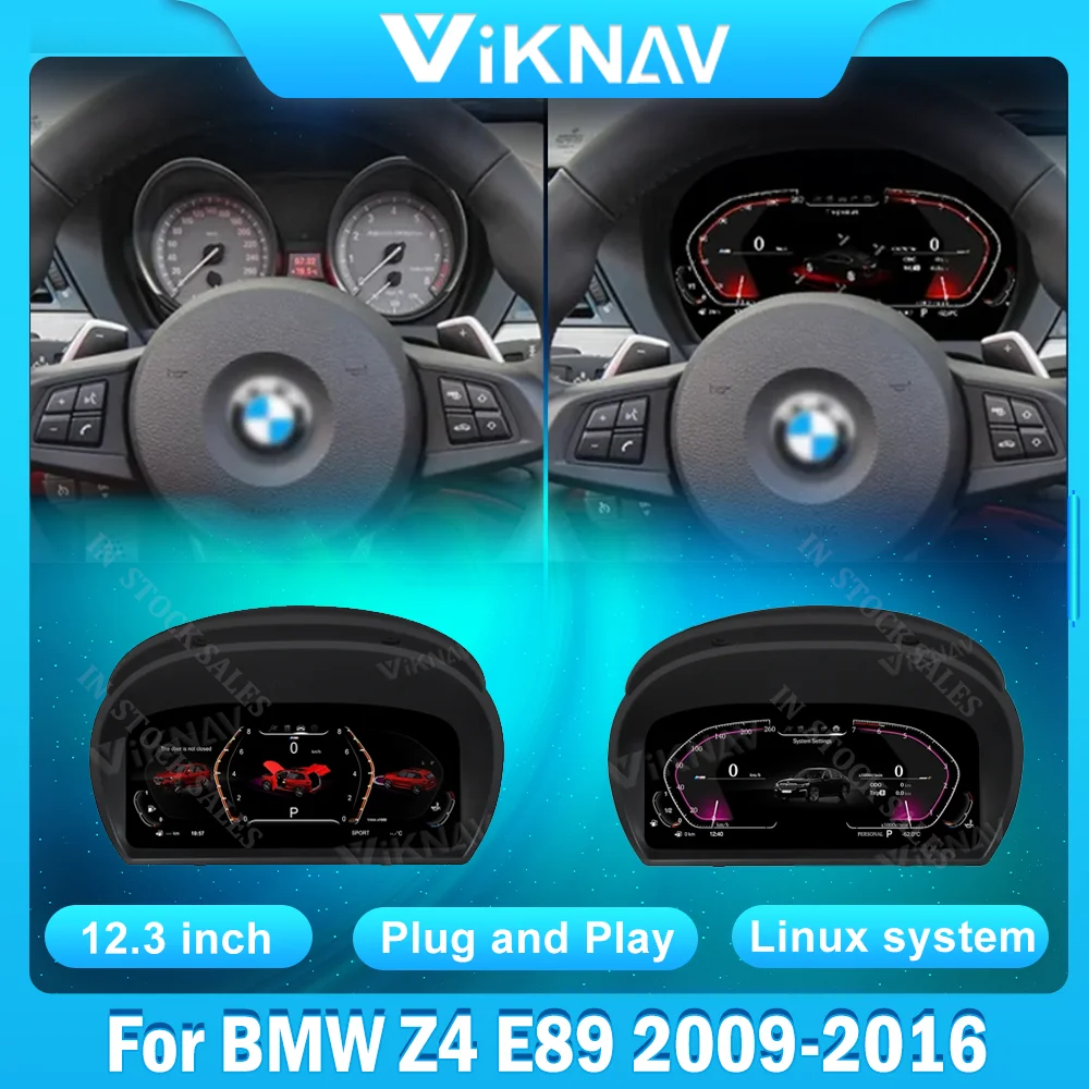 

Автомобильный кластер Viknav для BMW Z4 E89 2009-2016, новейшее поколение, вертикальный ЖК-экран, автомобильный измеритель скорости