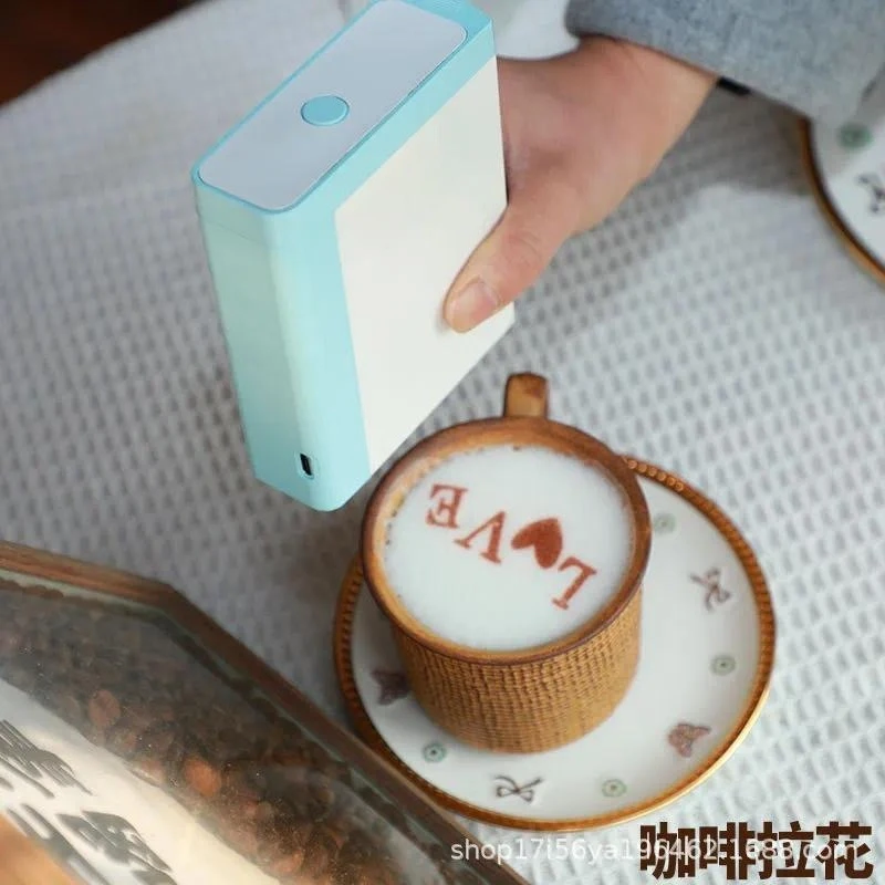 for AORAN Handheld Food Printer for Cake Bread Milk Tea Coffee Latte Art Pattern Portable Edible Ink Printing Machine Device
