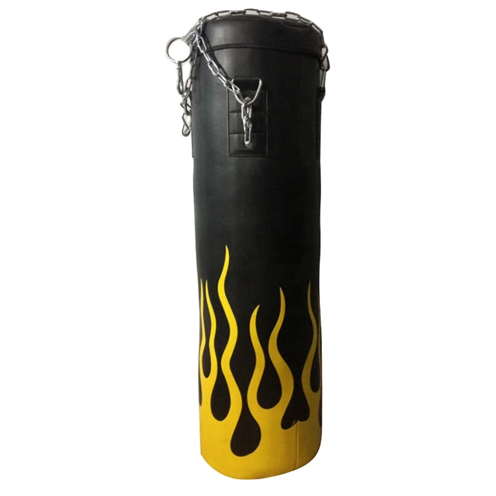 Saco de boxeo pesado personalizado de alta calidad, saco de arena de cuero PU con relleno de agua, última moda totalmente personalizada