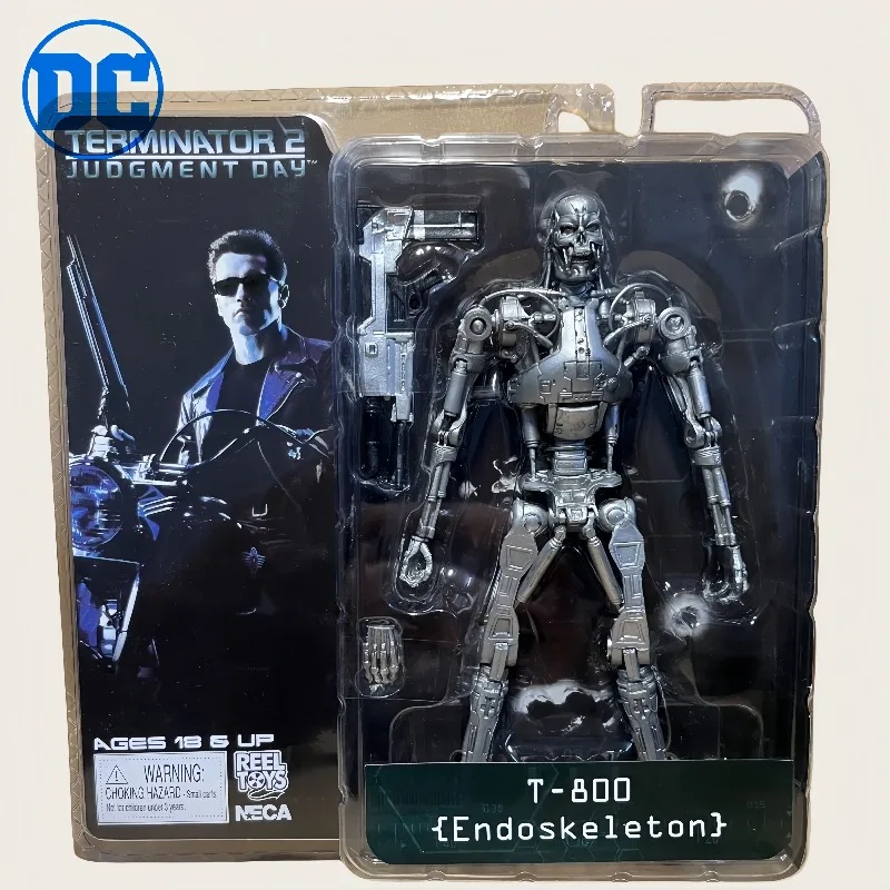 

DC League of Legends NECA Terminator 2 T800 Schwarzenegger Doll Anime Personality Fashion Joint Hands-on Model Toy holiday gift