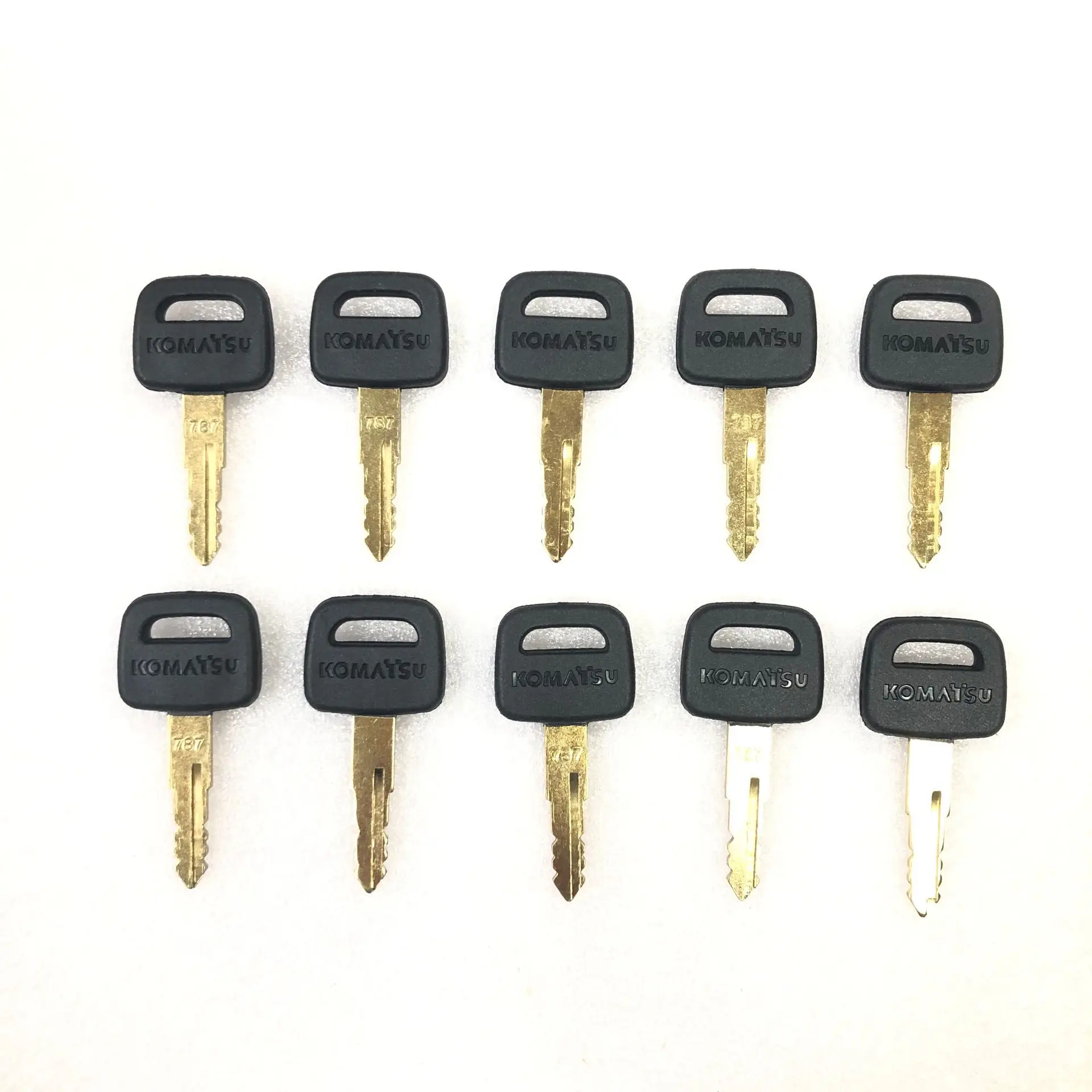 10PCS 787 Ignition Key for Komatsu Excavator Dozer Loader Heavy Equipment