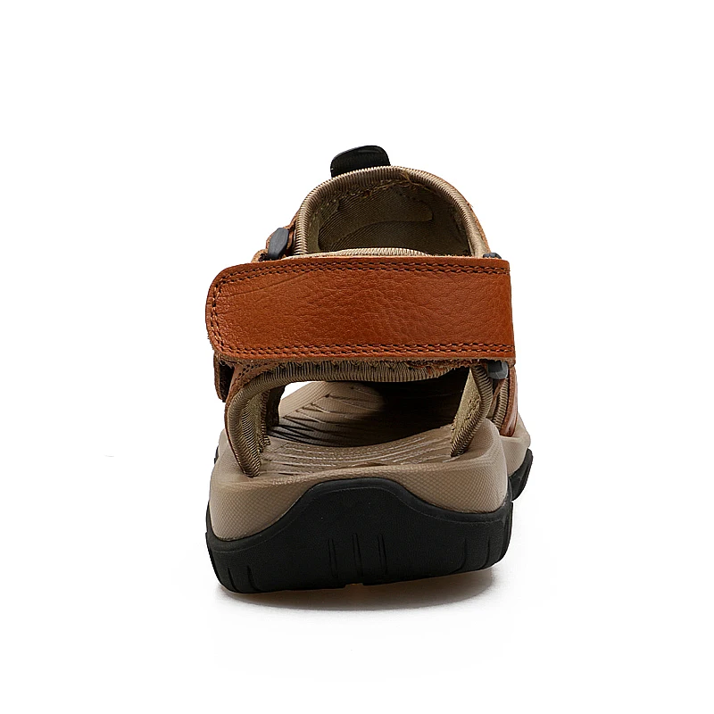 2023 Genuine Leather Men Shoes Summer New Large Size Men's Sandals Men Sandals Fashion Sandals Slippers Large Size 38-47