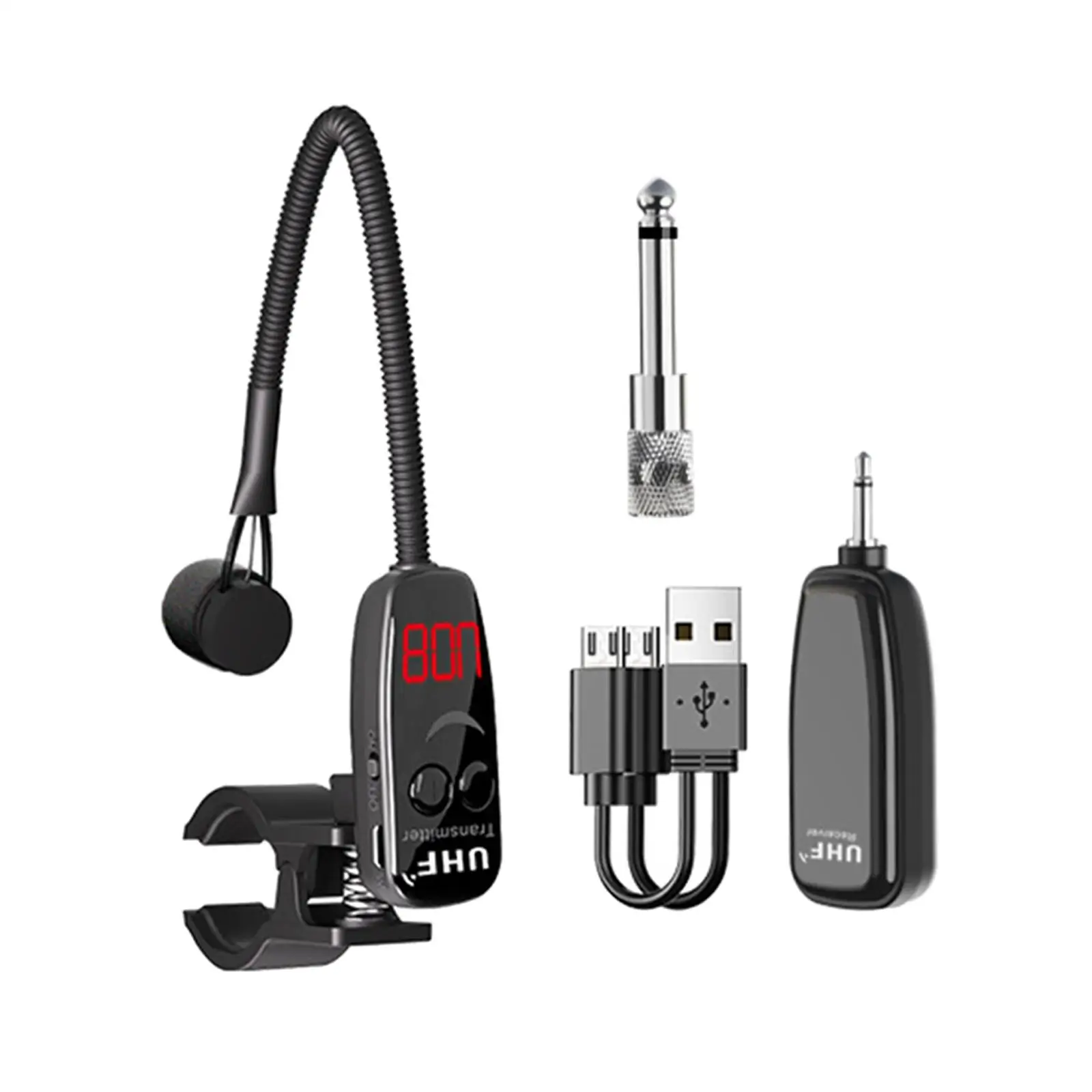 Musical Instrument Pickup Clip-on Mic for Outdoor Performance Saxophone