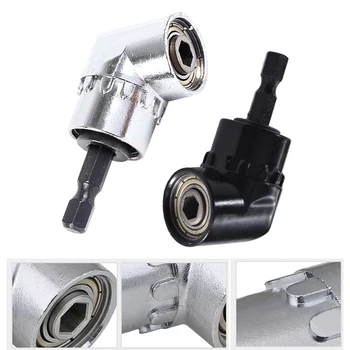 105องศามุมขวาดอกสว่านและยืดหยุ่นส่วนขยายมุมชุด Bit สำหรับเจาะหรือไขควง1/4อะแดปเตอร์เต้าเสียบเครื่องมือ