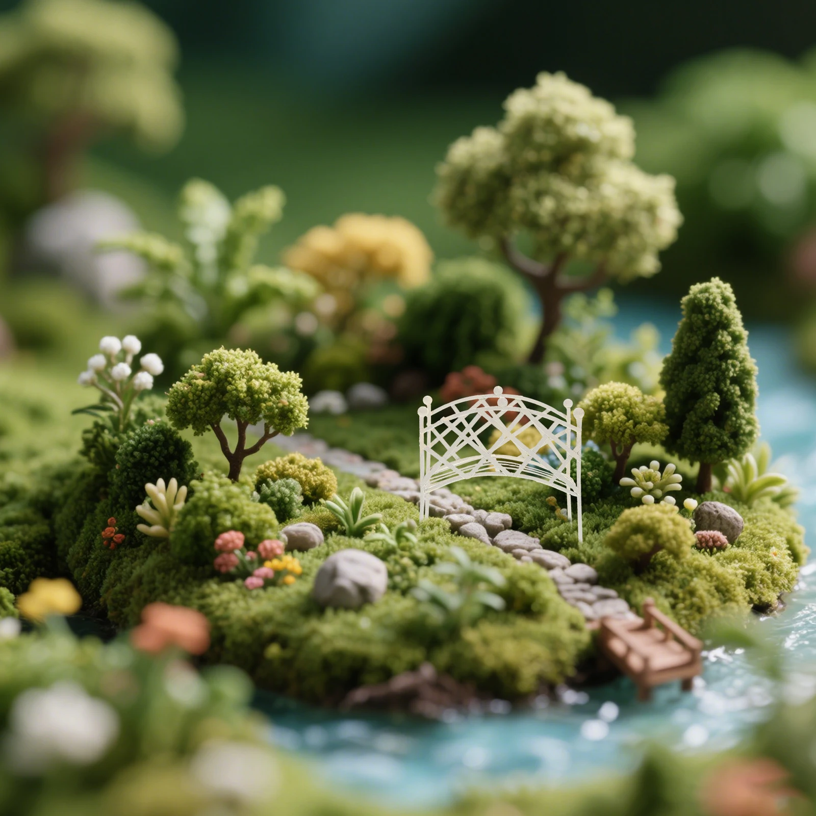 

Miniature Garden Bridge Arch Bridge Decor Micro Landscape DIY Fairy Outdoor Yard Garden Ornament