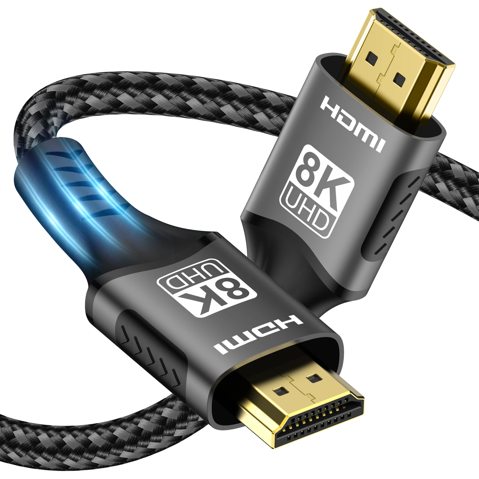 8K HDMI Cable 2.1 Splitter 4K@120Hz 8K@60Hz 48Gbps For EARC ARC HDCP Ultra High Speed Video Cable PC Laptop Projector HD TV