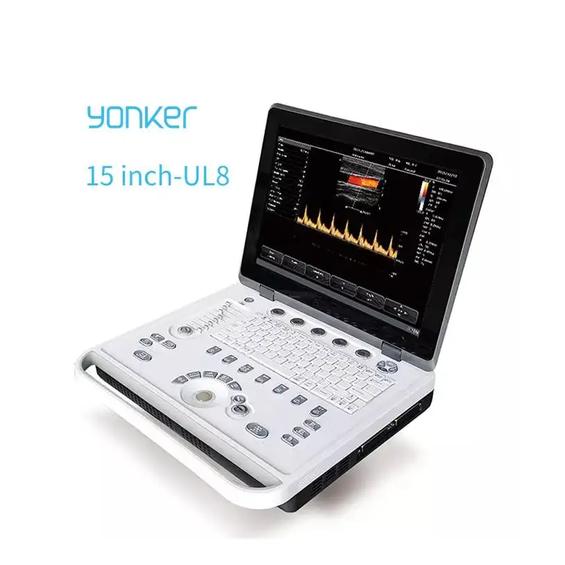 Yonker Portable 15 Inch Ultrasound 32 Channels Two Probes Yk-Ul8 Medical Doppler Color Laptop Ultrasound Machine With Scanner