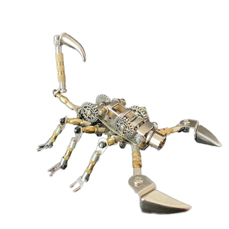 

Mini Mechanical Scorpion Model Kit Diy Full Metal Assembly Toy 3d Puzzle Insect Metallic Punk Decoration Toy Gifts for Men Kids