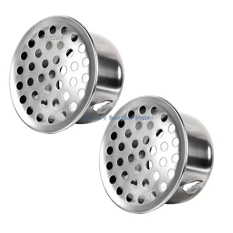 

Набор сливных крышек для ванной комнаты из нержавеющей стали 304 с 2 сливными отверстиями для высокого расхода и предотвращения