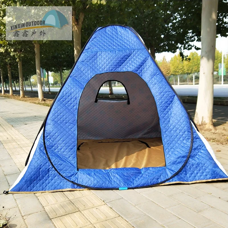 Cotton‑Thick Ice Fishing Tent Winter Warm Shelter Cold‑Resistant Thermal Insulation House For Outdoor Fishing