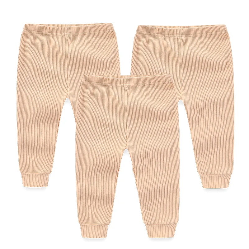 3/4/5Pieces Newborn Solid Color Baby Girl Trousers 0-24M Cotton Baby Boy Pants Autumn Print Cartoon Spring Bebes