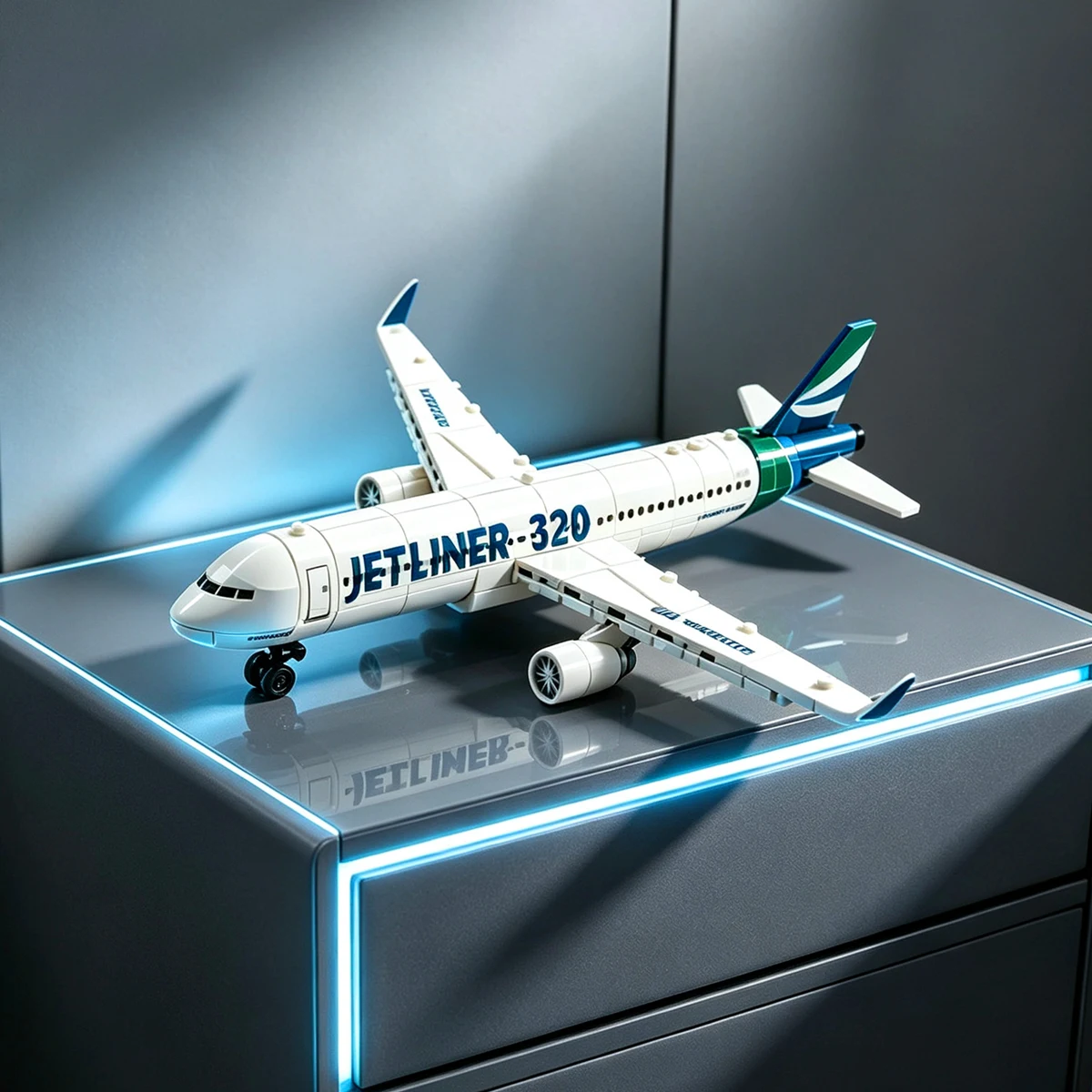 Model Airplane Plastic - Model Pesawat Terbang A320, Pesawat Jet