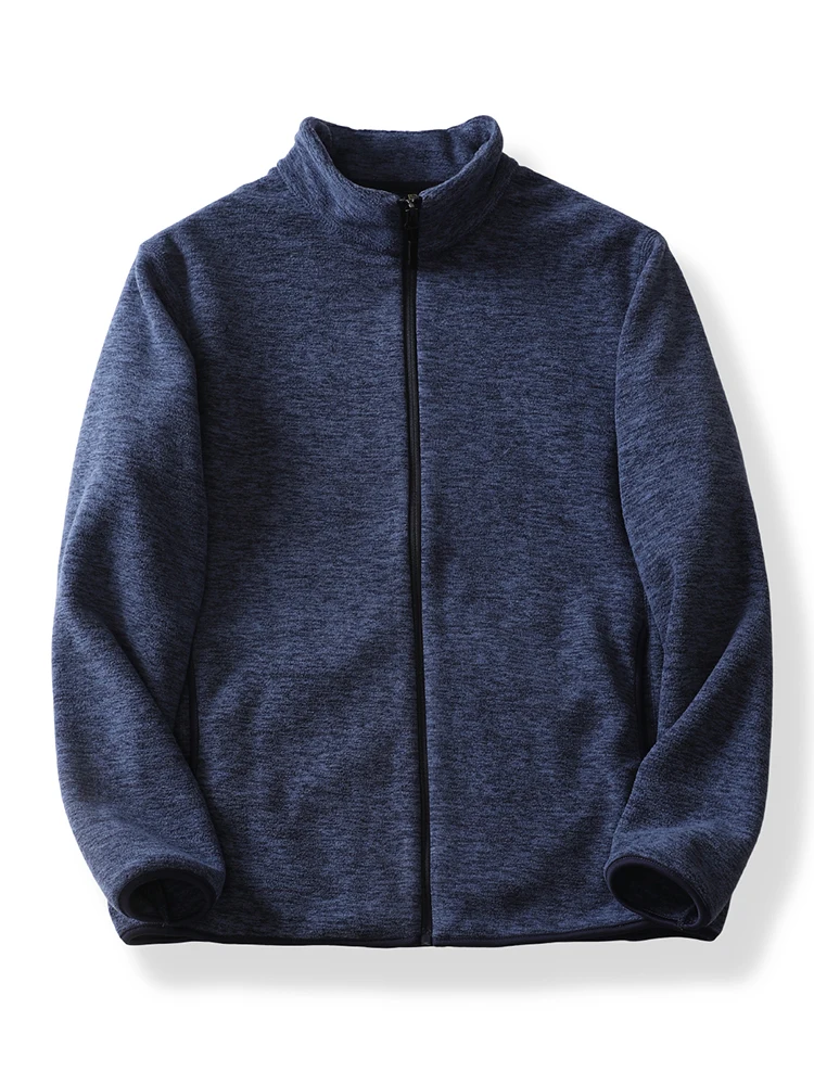 

Мужская ветрозащитная двусторонняя флисовая куртка с воротником-стойкой, теплая, на флисовой подкладке, с внутренней подкладкой из полиэфирного волокна, с длинными рукавами