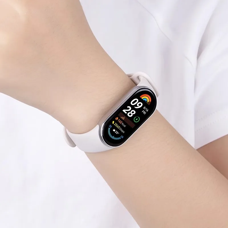 Abnehmbares Silikonarmband für Xiaomi Mi Band 9 8, Armband, austauschbares Armband für Mi Band 9 8 Sportarmband