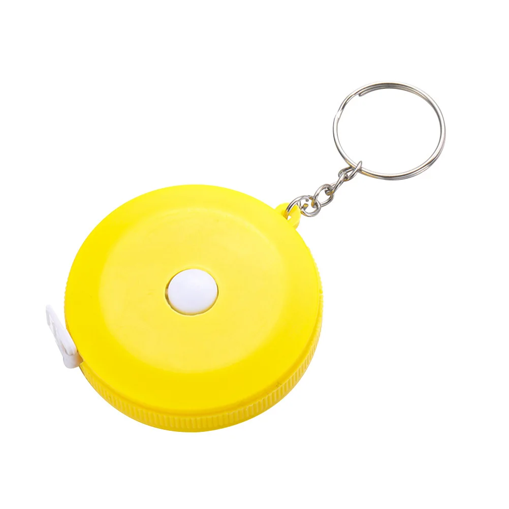 

Mini Tape Measure Portable High Precision Yellow Durable Measuring Tape Ring Design Practical Tool for Home Outdoor Bust Waist