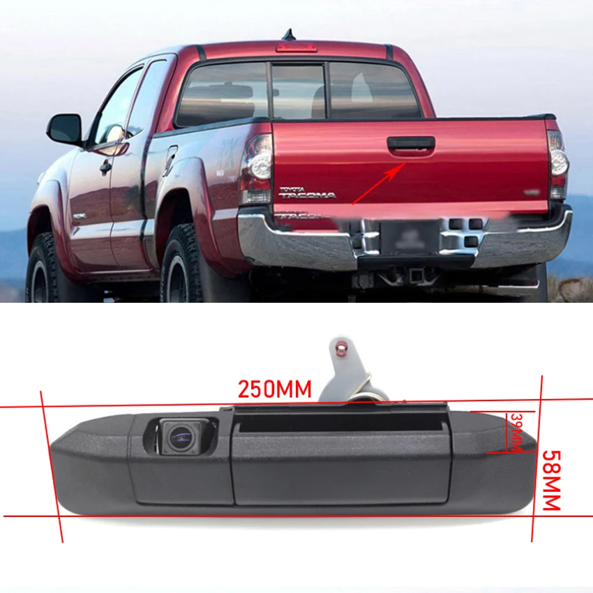 Rearview Camera Car Backup Tailgate Handle Camera For Toyota Tacoma 2005~2015 Pickup Tailgate Rear Door Handle Parking Camera