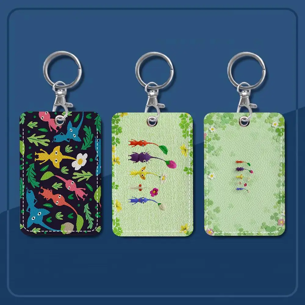 

Держатель для игровых карт Pikmin, подходит для банковской бизнес-работки, держатель для кредитных карт, держатель для бейджа, сумка, брелок