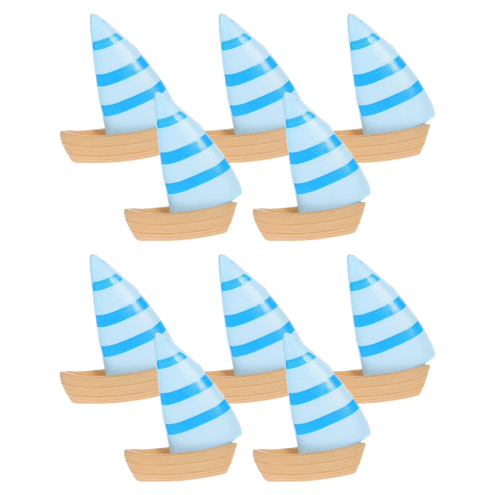 10 szt. Miniaturowe żaglówki dekoracyjne, realistyczne, lekkie, do domu, ogrodu, stawu, dekoracje wielkanocne, akcesoria do dekoracji biurka, stołu, krajobrazu.