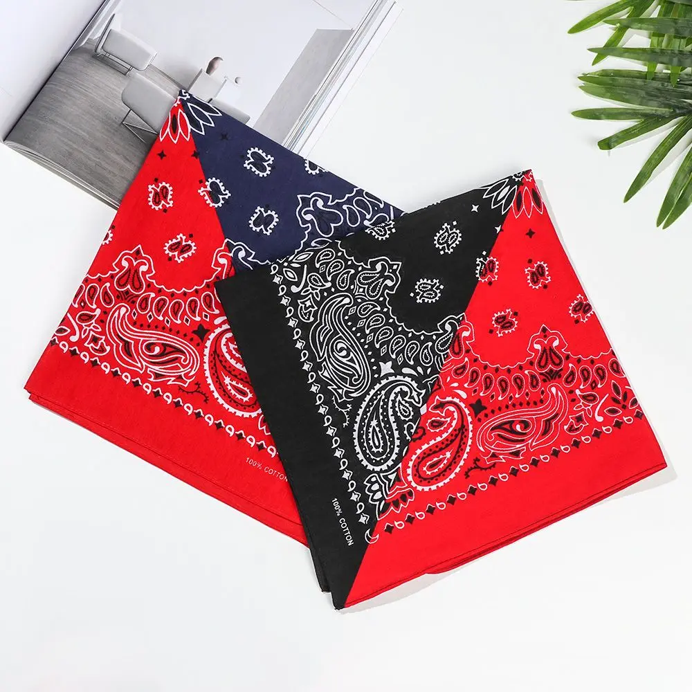 Fashion Neck Tie Cotton Hip-Hop Wristband Bandana Bohemian Headband Square Scarf