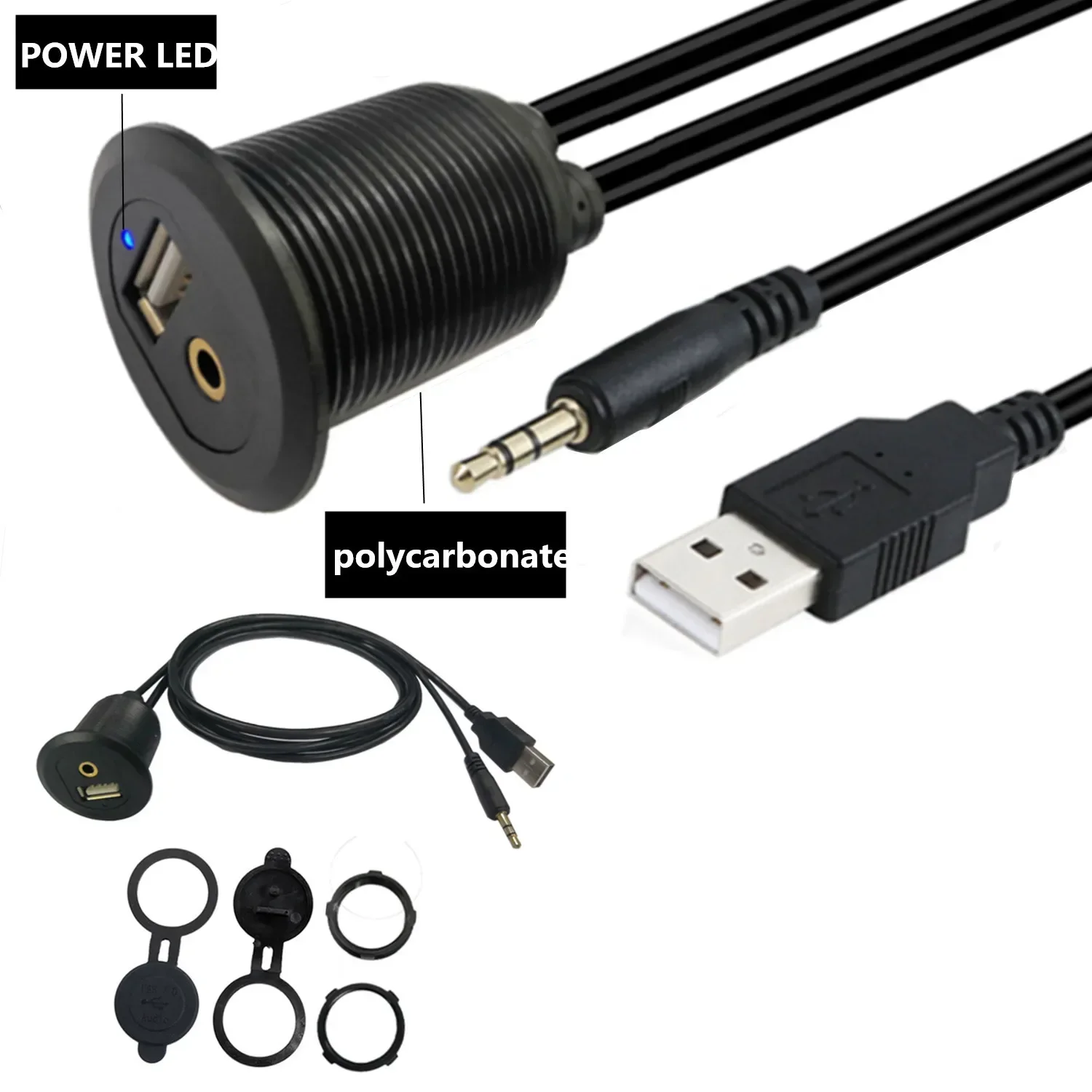 Usb & 3.5Mm Aux Ext…