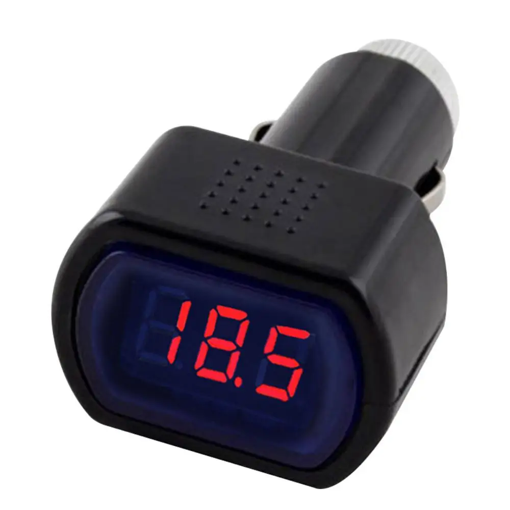 Car Voltmeter Battery Tester Cigarette Lighter Digital Voltage Monitor Gauge