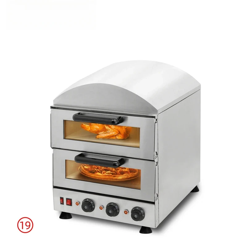 Double Layer Commercial Industrial Stainls Steel Pizza Oven - Fast Heat, Even Baking, Multi-Functional Pizzeria 2