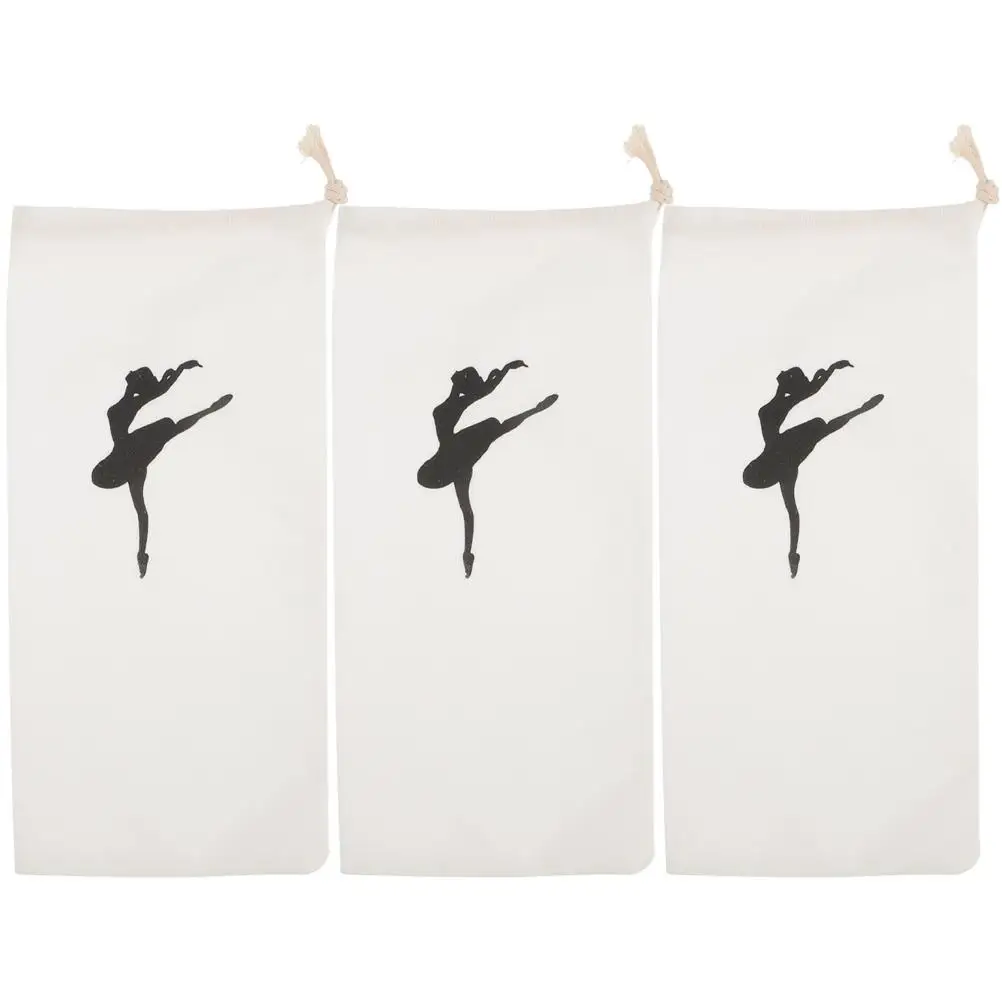 

6 Pcs Ballet Shoe Bags Drawstring Cloth Storage for Girls Pointed Shoes Travel Handbag Dancing Shoe Carriers Sport Bags