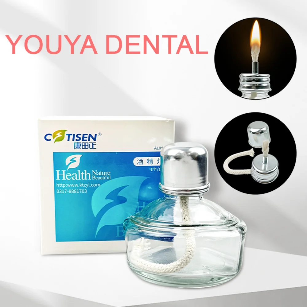

1Pcs Dental Alcohol Lamp Burner Chemical Wax Type Alcohol Light Heating Glassware Dental Materials Heating Equipment