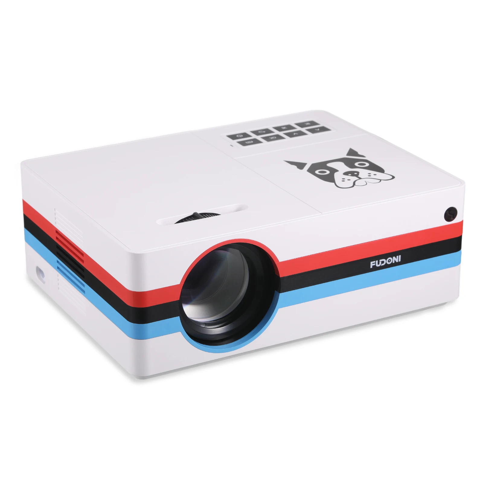 Electric Focusing Projector With WiFi & Bluetooth Connectivity 5G Native home High-definition 1080P White Projector