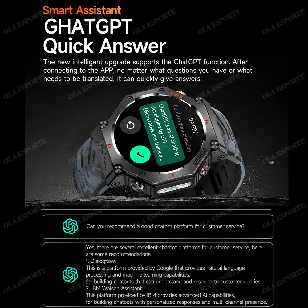 새로운 수영 스마트 시계 IP69K 방수 손전등 BT 통화 GPS 나침반 Amoled 군사 스포츠 Smartwatch 남성 여성